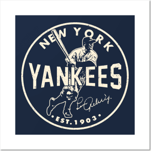 Lou Gehrig Yankees 2 by Buck Tee Posters and Art